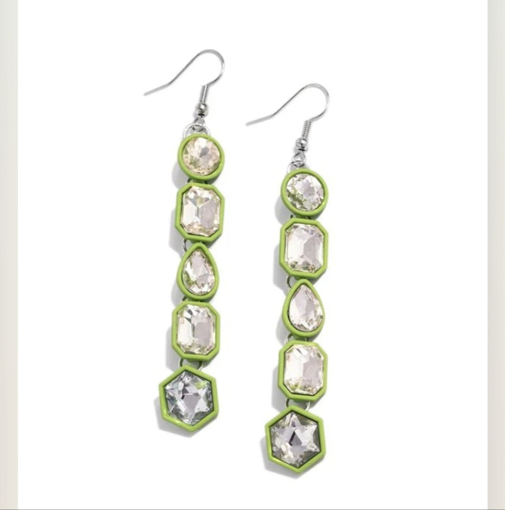 Developing Dignity Green Earrings